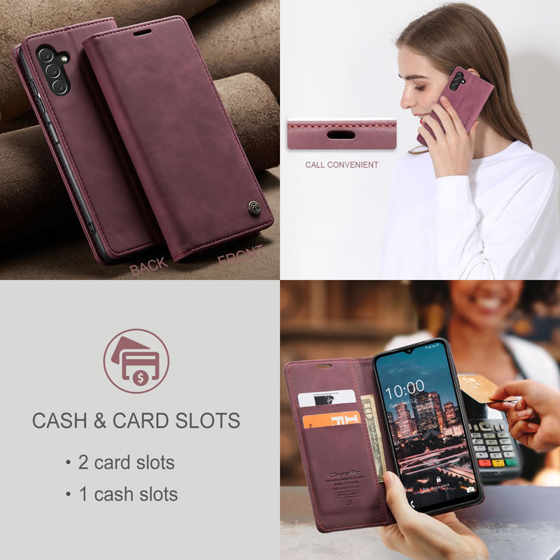CaseMe Samsung A14 Flip Wallet Case
