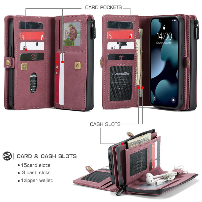 CaseMe iPhone 13 Pro Premium Flip Wallet Case