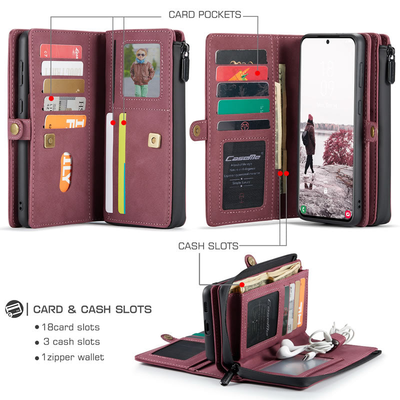 CaseMe Samsung S21 Premium Flip Wallet Case